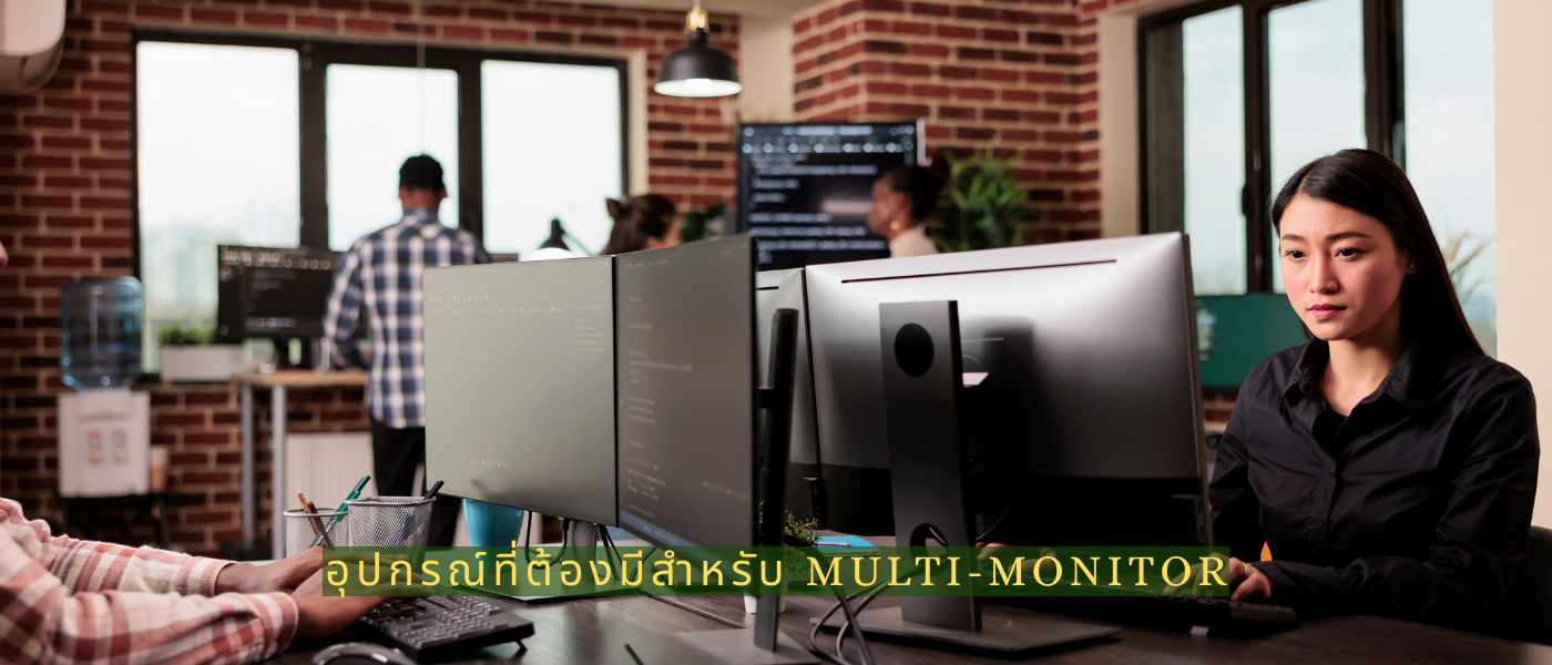 อุปกรณ์ที่ต้องมีสำหรับ Multi-Monitor